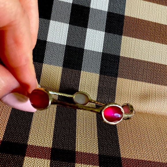 Ippolita Rock Candy Silver Red Pearl Inside Bracelet Not Used - Picture 14 of 16